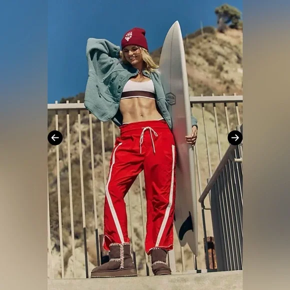 FP Movement by Free People Burgundy Track Pants - Picture 2 of 15